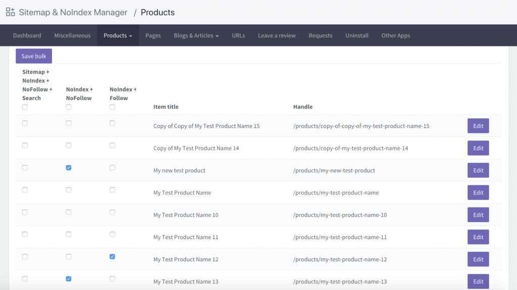 Sitemap & NoIndex Manager robots.txt